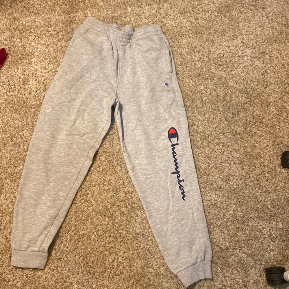 White champion joggers